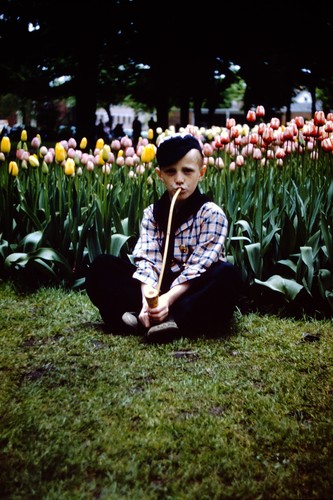 1950s kid pretending smoke - kid,