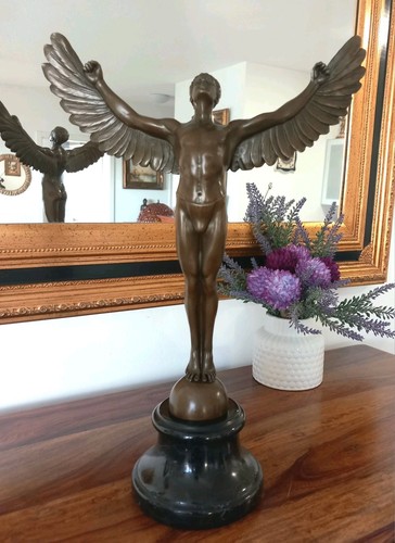 Icarus bronze figurine - figurine, ikaros