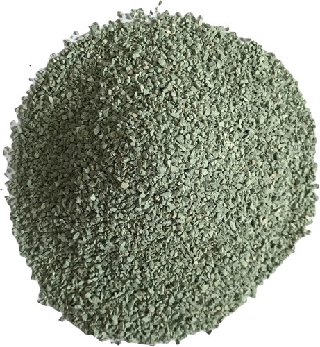 Green zeolite granules - zeolite,
