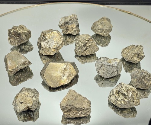 Raw natural pyrite crystals - raw,