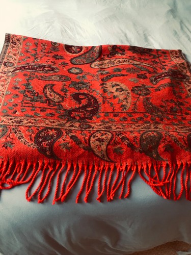 Ladies scarf extra large - , red/