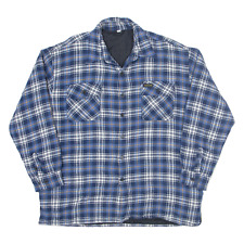 Vintage NOBLE SSIMO Insulated Mens Lumberjack Jacket Blue 90s Check XL