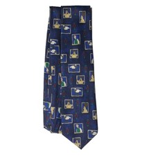 M&S Wallace & Gromit 100% Silk Necktie length 56 inch width 3.5 inch
