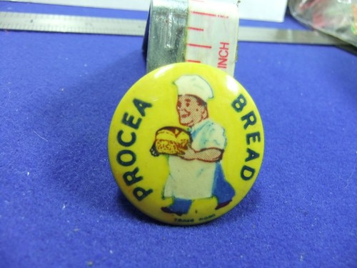 Tin badge food bread procea - tin,