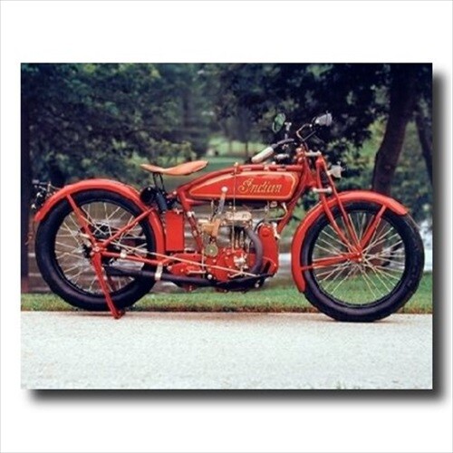 Old red vintage indian - old,