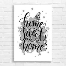 Cozy Home Sweet Home Black
