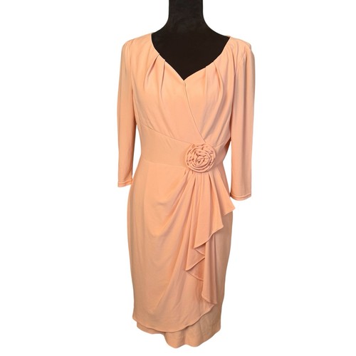 Adrianna papell peach wrap - peach,