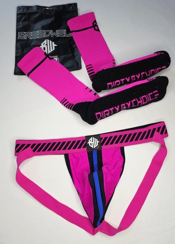 Breedwell pink jockstrap and - pink,
