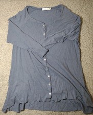 Cut Loose Blue Button Front