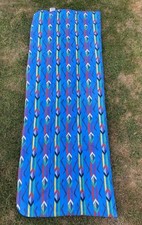 Slumberlux Vintage 90s Single Sleeping Bag Retro Camping Festival Blue Glasto