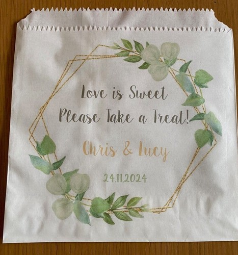 Personalised wedding sweet - wedding,