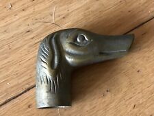 Vintage Brass Dog Head for