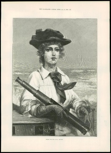 1889 antique print naval - 1889,