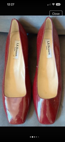 Bennett burgundy patent - lk,