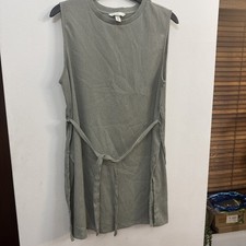 H&M Mama Pale Olive Maternity Trousers And Sleeveless Top Medium