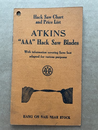 Vintage 1919 atkins - vintage, aaa