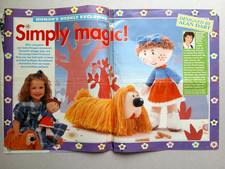 Alan Dart knitting pattern Magic Roundabout Dougal Dog & Florence from magazine
