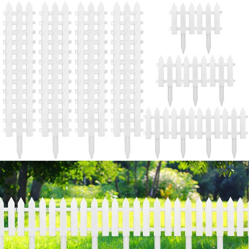 Pack white garden fence - 24,