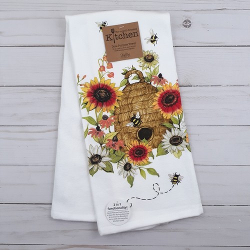 Kitchen dish towel sunflower - kitchen,