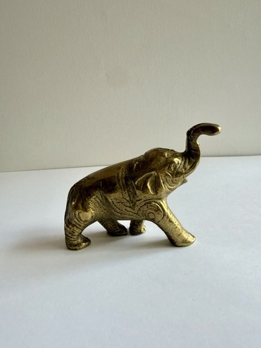 Vintage solid brass - vintage, elephant