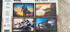 Star Wars Mandalorian jigsaw puzzle 4 in 1, 4x104 pieces, 20.5x13.75cms