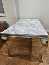 LIMITED TIME Modern Designed Marble Top Table w/ Stainless Steel Legs 160cm×90cm