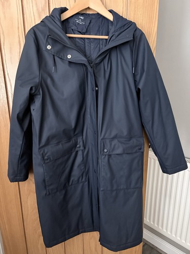 Rubberised navy ladies - m&s,
