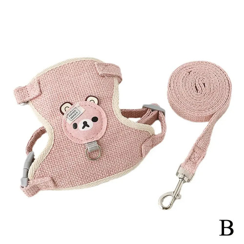 Small pet vest harness - small, leash