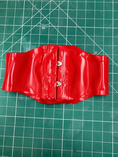 Red micro corset - red,