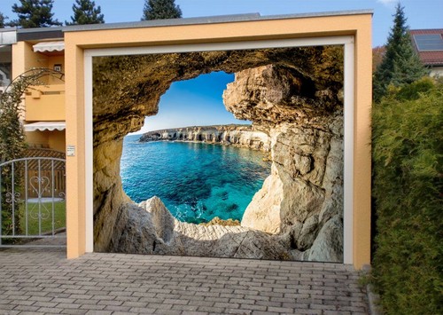 Stone cave sea n383 garage - 3d,