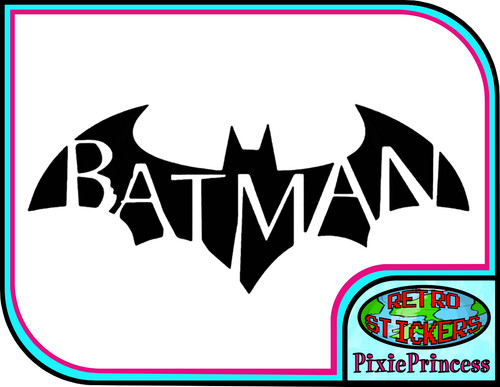Batman logo vinyl sticker - i,