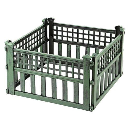 Pack green plastic fence - green,