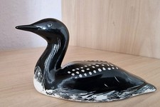 Vintage Hand Painted Porcelain Black Throated Diver Alistair Dunn Isle of Arran