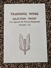 21 SAS, Artists Rifles, Selection Troop Aide Memoire Card