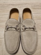 Gucci suede horsebit loafers