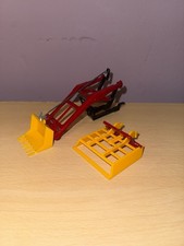 VINTAGE BRITAINS FARM TOYS TRACTOR FRONT LOADER WITH ATTACHMENTS 9574 1/32 SCALE