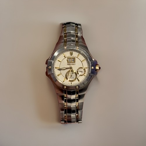 Seiko coutura white - /gold, mens