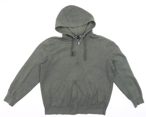Men green full zip - h&m,