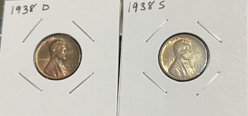 Set 1938 s lincoln wheat - set,