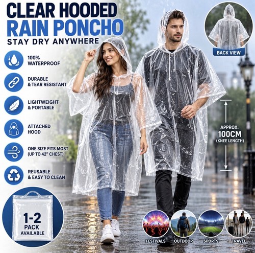 Pack clear hooded - pack, rain