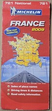 Michelin France national road map/tourist 1:1,000,000 with index 721 (ref 2935)