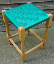 Vintage 70s Wooden Woven