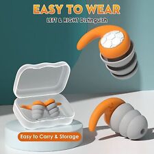 Earplugs Upto 40dB 3 Layer Noise Cancelling Comfortable Ear Plugs For Sleep/Work
