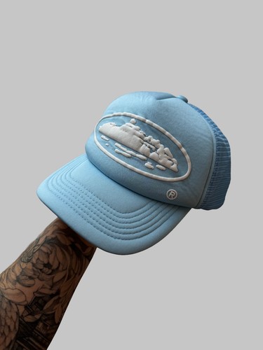 Cortiez blue trucker cap y2k