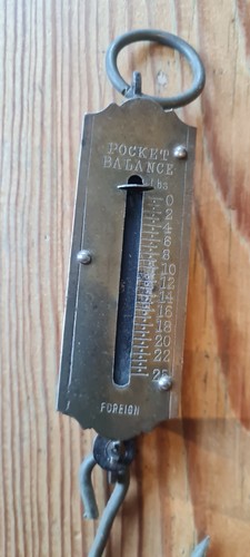Antique pocket balance weight - pocket,