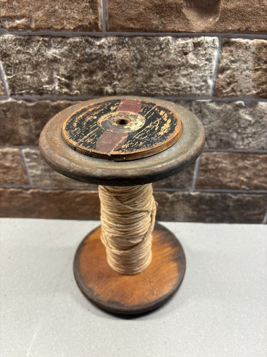 Wooden spool bobbin industrial - wooden,