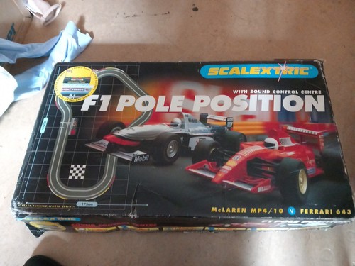 Scalextric set pole - scalextric, f1