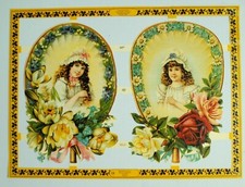 Victorian Embossed Die Cut A4 Decoupage 877 - Multi Buy Offer!!