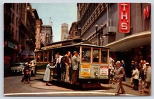 Vintage Postcard Cable Car on Turntable San Francisco California
