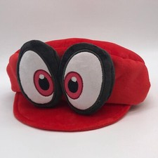 Super Mario Odyssey Cappy Plush Hat Cap Soft Toy Birthday Xmas Gifts Red
